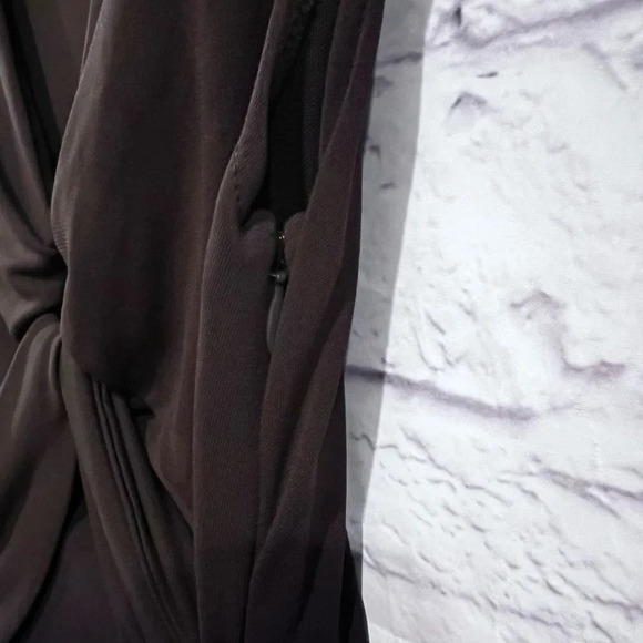 Banana Republic Sleeveless Dress Brown w/Silver Metal Keyhole Ring Size 2 - Picture 9 of 9